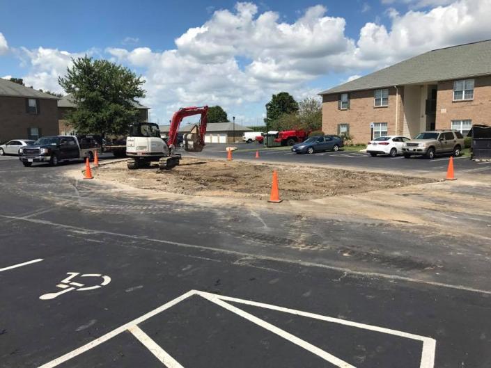 We can help get parking lots prepared for resurfacing and more! 